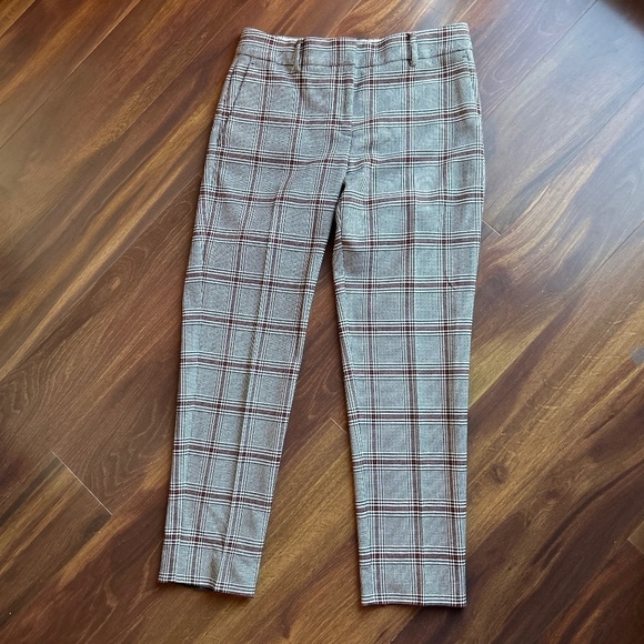 ANN TAYLOR Plaid Pants size 6 - Picture 1 of 8